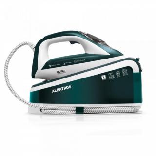 Statie de calcat Albatros Royal Steam Care Green, 3000 W, 8 bar, 1.5 l, Alb Verde