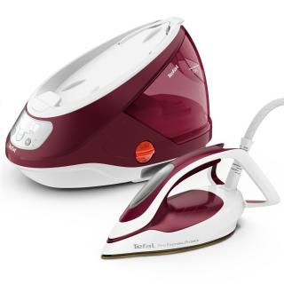 Statie de calcat Tefal Pro Express Protect GV9220E0, 2600W, 540g min, 1.8l, talpa Durilium AirGlide, alb-rosu