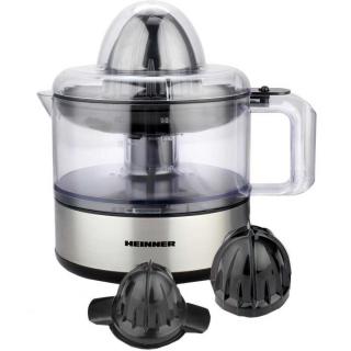 Storcator de citrice Heinner Limme C300SS, 30W, 500ml, 2 conuri, filtru dublu, decoratii inox