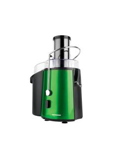 Storcator de fructe si legume Heinner XF-1000GRSP, 1000 W, Recipient suc 1 l, Recipient pulpa 2 l, 2 Viteze, Tub de alimentare 75 mm, Verde Metalic