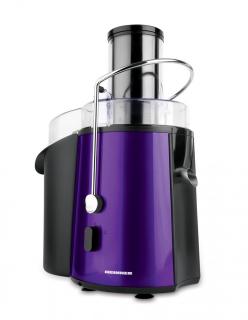 Storcator de fructe si legume Heinner XF-1000UV, 1000 W, Recipient suc 1 l, Recipient pulpa 2 l, 2 Viteze, Tub de alimentare 75 mm, Violet