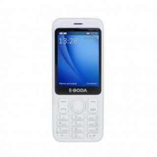 Telefon mobil E-Boda Speak T328, 2G, Radio, Lanterna,Camera foto, Alb Negru