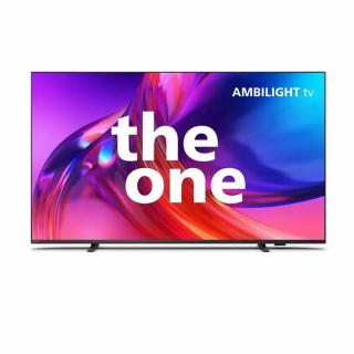 Televizor Philips 55PUS8518, 139 cm,Ambilight tv LED, Google TV, 4K Ultra HD, Clasa F (Model 2023), Argintiu