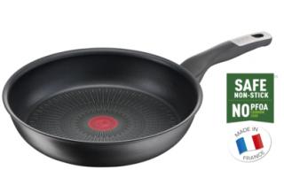 Tigaie Tefal Unlimited G2550672, 28 cm, A, sA  nveliAŚa, z  antiaderent 100% sigur, Titanium Anti-Scratch, Thermo-SignalA a,  zE  , bazA, zA ƒ Thermo-FusionA a,  zE  , aluminiu, negru