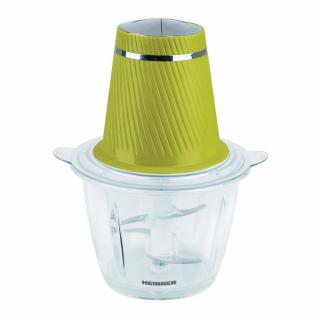 Tocator de legume Heinner Charm HMC-300GR, 300 W, 2 cutite inox, bol de sticla, 2 viteze, Verde