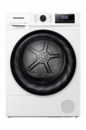 Uscator de rufe Heinner HHPD-H90FRA++, Pompa de caldura, 9 kg, 15 programe, Clasa A++, Display LED, Power AirFlow, Alb