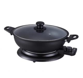 Wok electric Mandine MEW1500-22, 4.5 Litri, 1400W, invelis anti-aderent