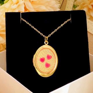 Colier Heart Locket - Otel Inoxidabil