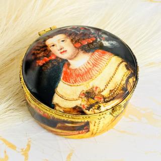 Cutiuta Vintage de Bijuterii Queen