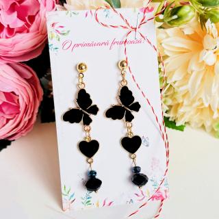 Martisor Cercei Fluturi Inimi Negre