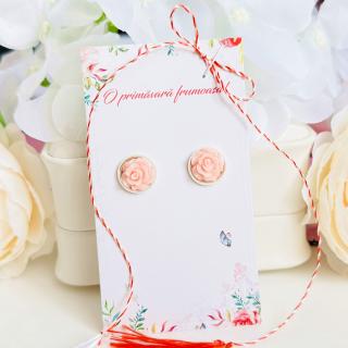 Martisor Cercei Mini Trandafiri Roz