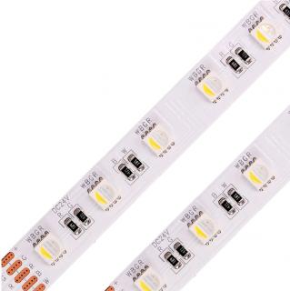 Banda LED RGB+6000K ,   60LED   m ,   24V ,   18W ,   IP66 ,   500lm ,   12mm