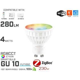 Bec led inteligent GU10 4W RGB+CCT 230V Zigbee FUT103Z