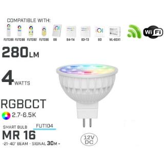 Bec led inteligent MR16 4W RGB+CCT 12V