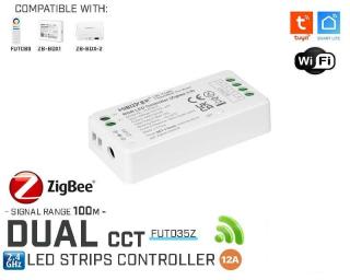 Controler 2in1 MONO CCT 12V-24VDC 12A Zigbee 3.0 FUT035Z+