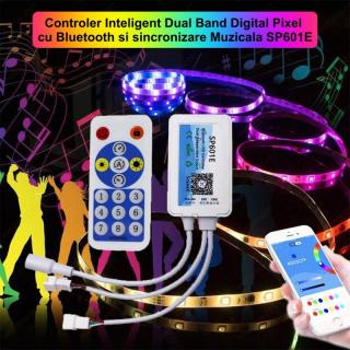 CONTROLER LED PIXEL 2CH CU BLUETOOTH SP601E