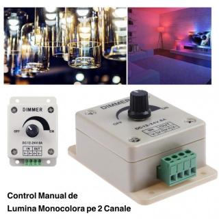 DIMMER MANUAL LED MONOCOLOR 12V-24V 8A