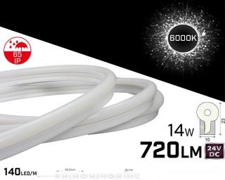 Neon LED PRO 10x23mm ,   24V ,   14W ,   6000K ,   IP65 ,   720lm