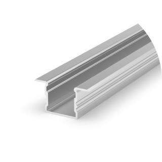 Profil Aluminiu LED argint anodizat P18-2 Dispersor opal 2M