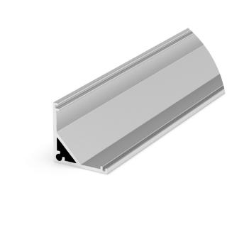 Profil Aluminiu LED argint anodizat P3-2 Dispersor opal 2M