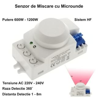 Senzor de Miscare cu Microunde 360  - 1200W