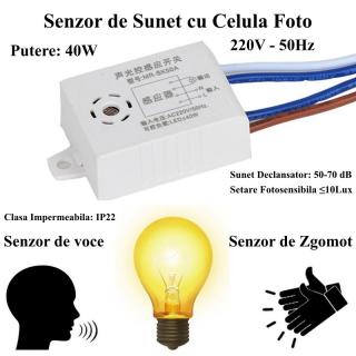 Senzor de Sunet 220V 40W