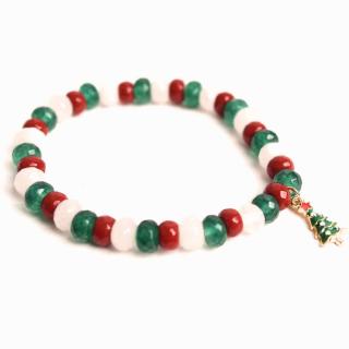 Bratara Jasp Rosu, Verde si Jad Alb ,   Echilibru si Protectie
