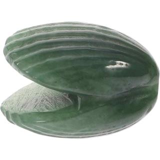 Figurina 4 cm din cristal natural Aventurina verde in forma de scoica, ornamente pentru acvariu, marturie tip cadou de nunta, proiecte DIY