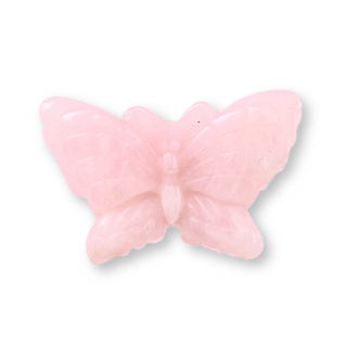 Figurina Fluture din Cuart Roz Natural, 5 cm - Incurajeaza Iubirea de Sine si Armonia Emotionala