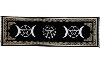 Patura pentru altar magic - Design Moon Phases With Triple Moon - Vrajitorie Tarot Wiccani Spiritualitate
