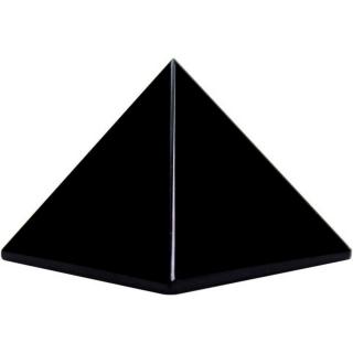Piramida cristal negru obsidian din piatra semipretioasa naturala 4 cm ,   pentru protectie, integritate si energie pozitiva