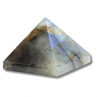 Piramida din Labradorit Sculptata Manual, 4 cm - Amplificator de Protectie si Intuitie