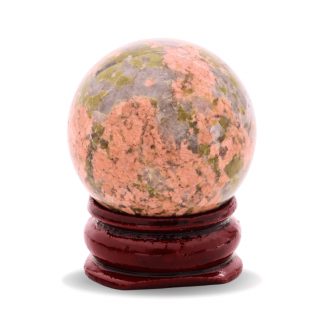 Sfera din Unakite, 1 buc, 30-35 mm - Piatra Semipretioasa pentru Cadouri, Echilibru si Vindecare