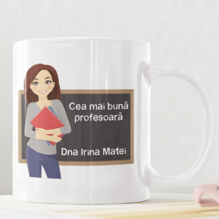 Cana personalizata Cea mai buna profesoara