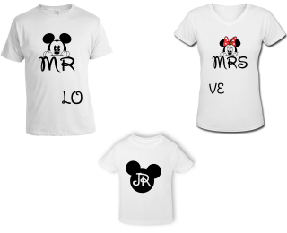 Set tricouri familie Disney