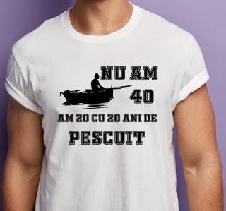 Tricou aniversar ani de pescuit