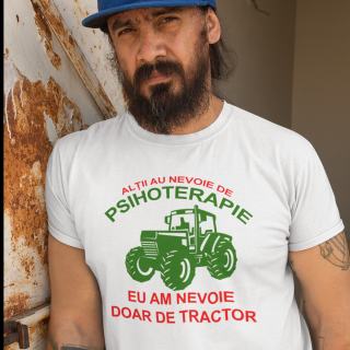 Tricou cu mesajul    Am nevoie de tractor