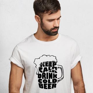 Tricou Keep calm and drink beer