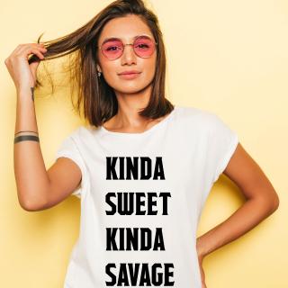 TRICOU  KINDA SWEET KINDA SAVAGE