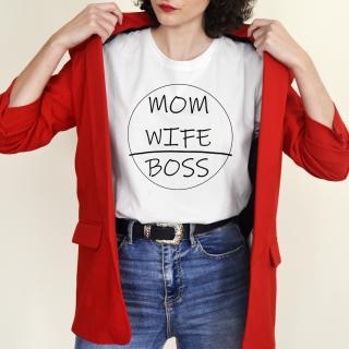 Tricou Mom Wife Boss-Deyu
