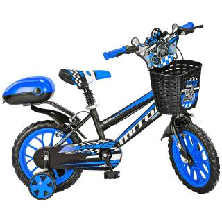 Bicicleta copii, roti 15  , negru albastru, 4-6 ani