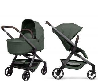 Carucior 2 in 1 , compact, Joolz, Hub2  cu landou  Forest Green