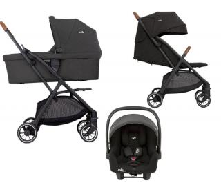 Joie - Carucior Pact Pro Shale ultrausor pana la 22 de kg 3 in 1 cu Landou Ramble XL  si Scoica Auto JOIE i-Snug 2
