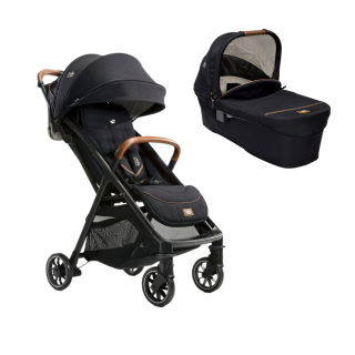 Joie - Carucior pentru copii ultracompact 2 in 1 Parcel, nastere - 22 kg, Signature Eclipse (Carucior Parcel Eclipse + Landou Ramble XL Eclipse)