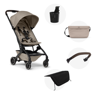 Pachet promotional - Carucior Joolz Aer+ cu toate accesorile incluse,  Sandy taupe