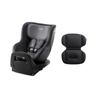 Scaun auto pentru copii Britax Romer, rotativ, 3 luni-4 ani, 61-105 cm, 19 kg, DUALFIX PRO M + Midnight Grey insert relax gratuit