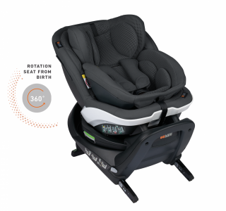 Scaun auto rotativ iZi Turn B i-Size - Gri Anthracite Mesh de la nastere la 4 ani