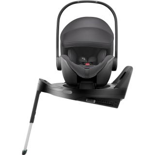 Scaun auto tip scoica pentru copii cu baza ISOFIX inclusa, Britax Romer, reclinabil, 0-15 luni, 40-85 cm, 0-13 kg, BABY-SAFE PRO  Deep Grey