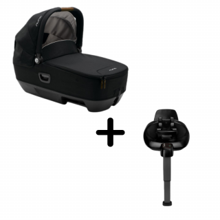 Set Landou CARI next Caviar, 40-70 cm + Baza isofix BASE next i-Size pentru CARI next