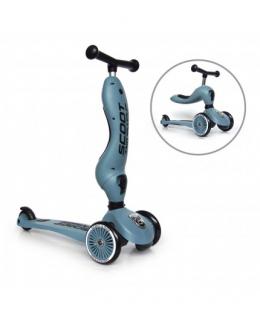 Trotineta tranformabila 2in1, STEEL BLEU, 1-5 ani